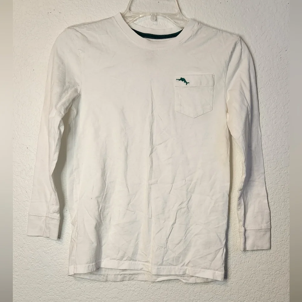 Kids‎ Tommy Bahama Long Sleeve White T-Shirt, L (10-12)